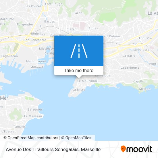 Avenue Des Tirailleurs Sénégalais map