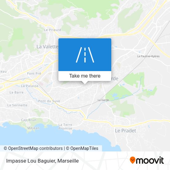 Impasse Lou Baguier map