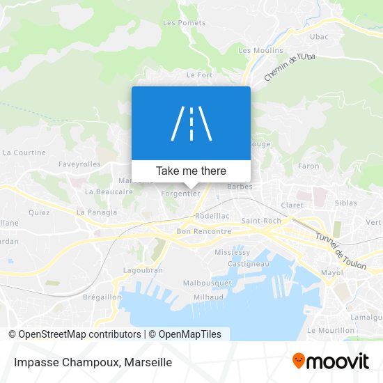 Impasse Champoux map