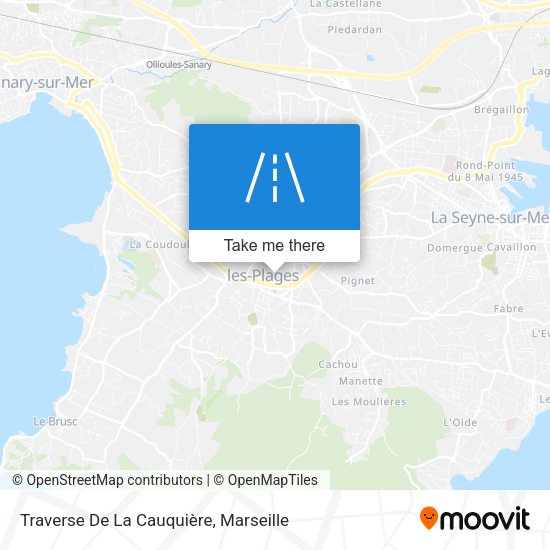 Traverse De La Cauquière map