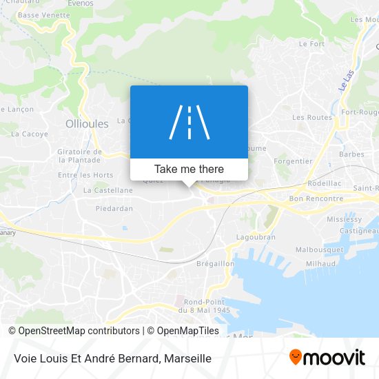Voie Louis Et André Bernard map