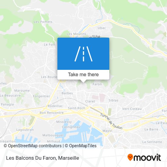 Les Balcons Du Faron map