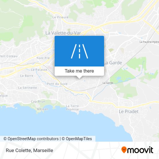 Rue Colette map
