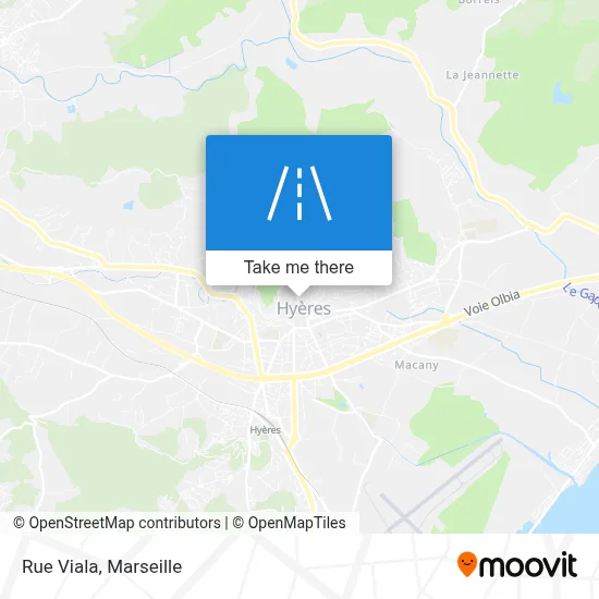 Rue Viala map