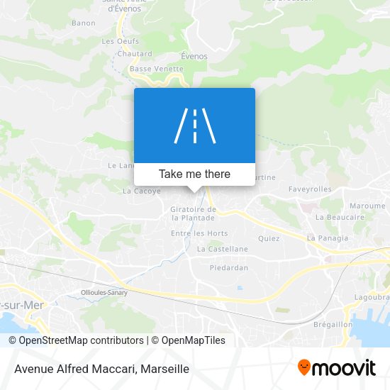 Avenue Alfred Maccari map