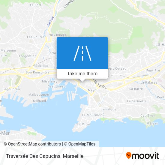 Traversée Des Capucins map