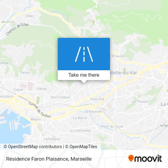 Résidence Faron Plaisance map