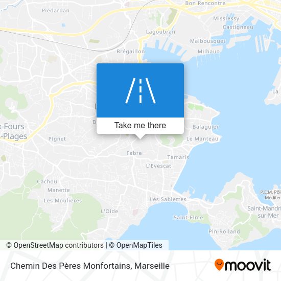 Chemin Des Pères Monfortains map