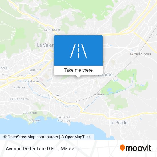 Avenue De La 1ère D.F.L. map