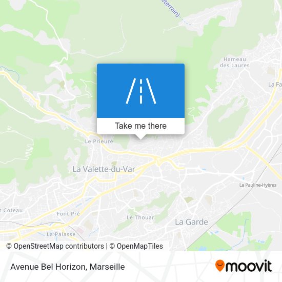 Avenue Bel Horizon map