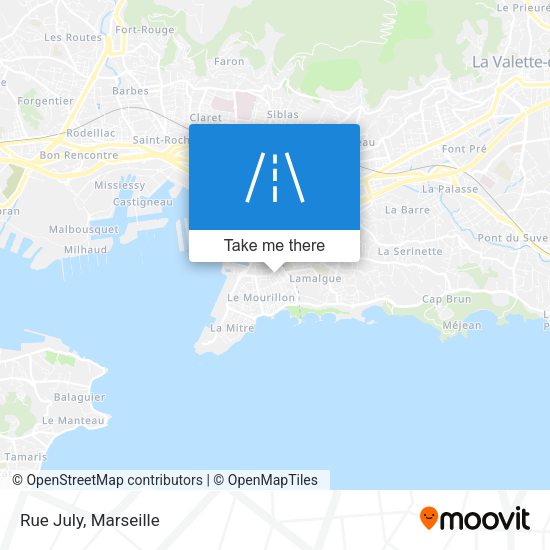 Rue July map