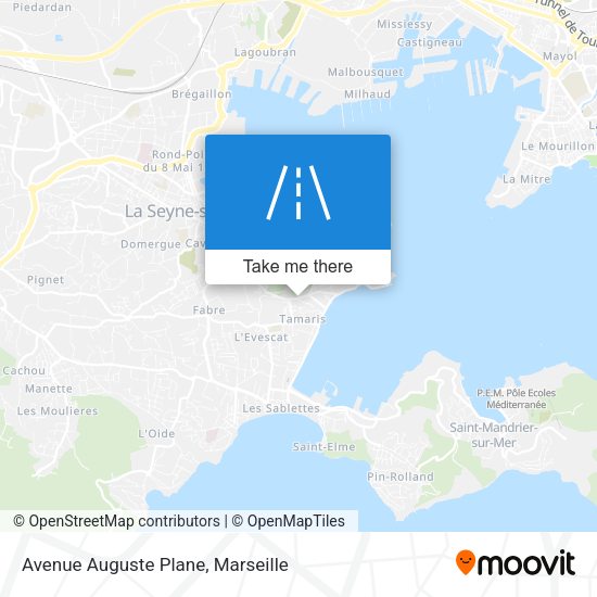 Avenue Auguste Plane map