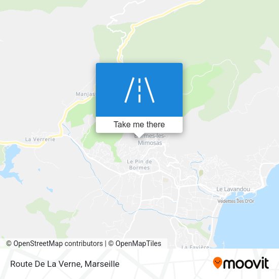 Route De La Verne map