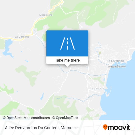 Allée Des Jardins Du Content map
