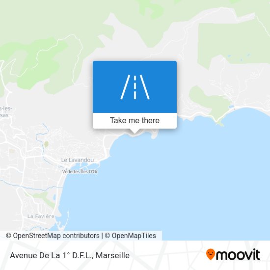Avenue De La 1° D.F.L. map