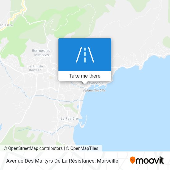 Avenue Des Martyrs De La Résistance map