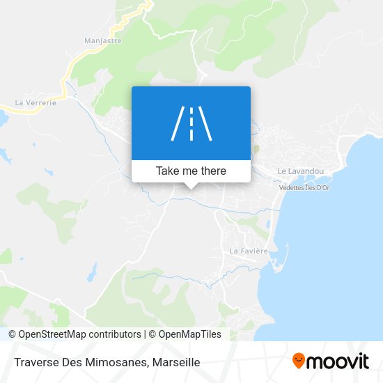 Traverse Des Mimosanes map