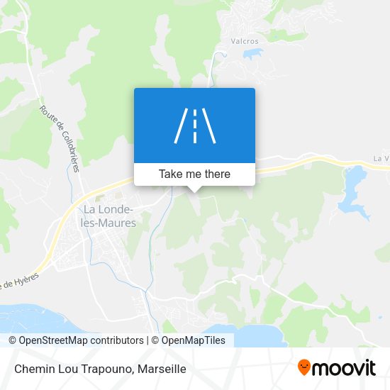 Chemin Lou Trapouno map