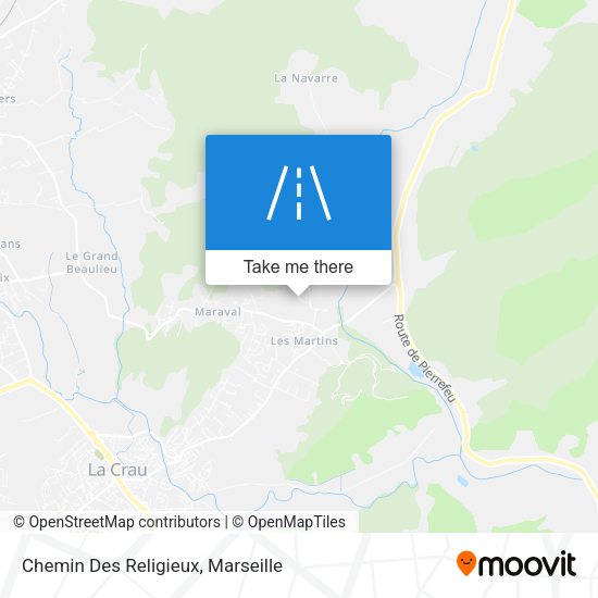 Chemin Des Religieux map