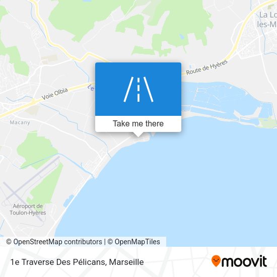 1e Traverse Des Pélicans map