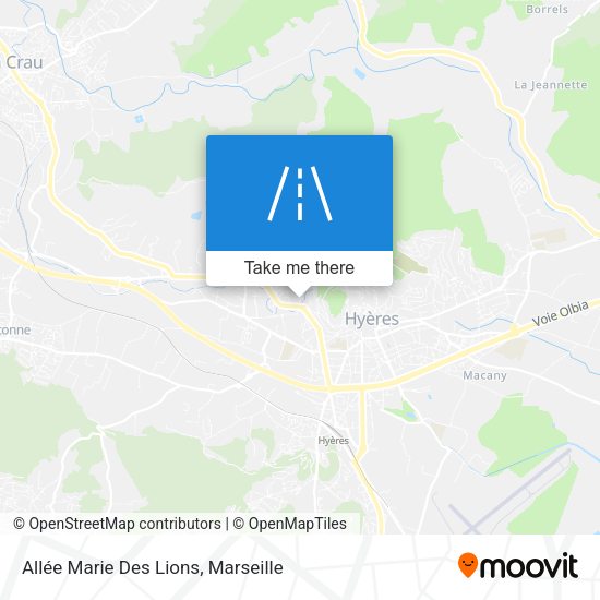 Allée Marie Des Lions map