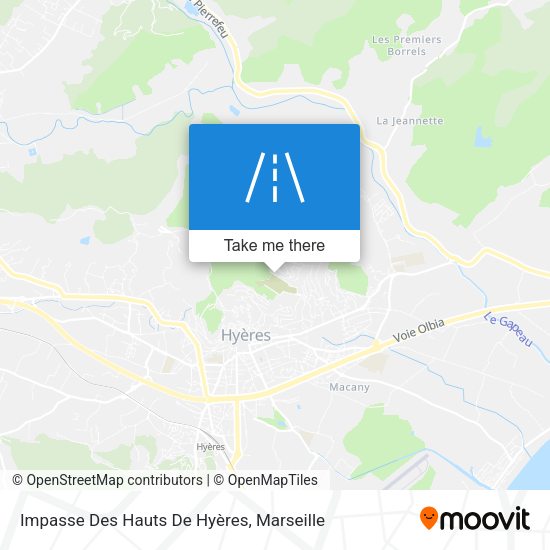 Impasse Des Hauts De Hyères map