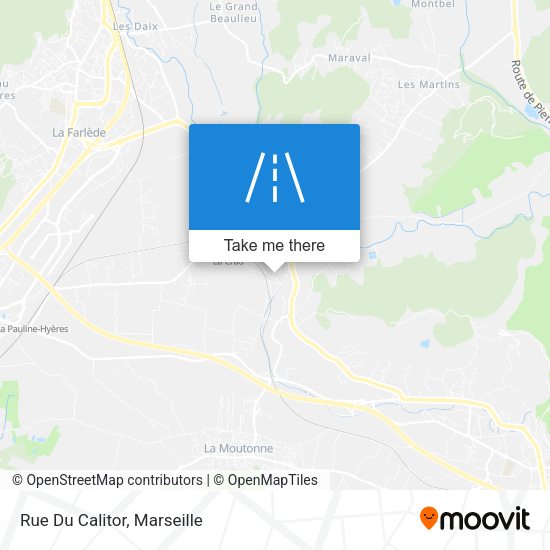 Rue Du Calitor map