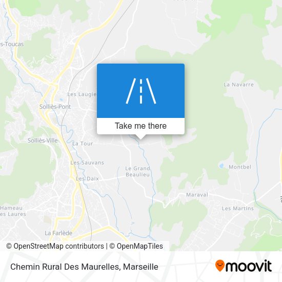 Chemin Rural Des Maurelles map