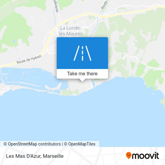 Les Mas D'Azur map