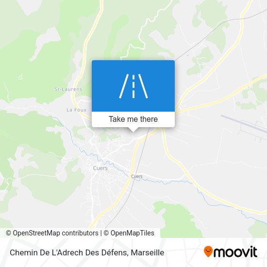 Chemin De L'Adrech Des Défens map