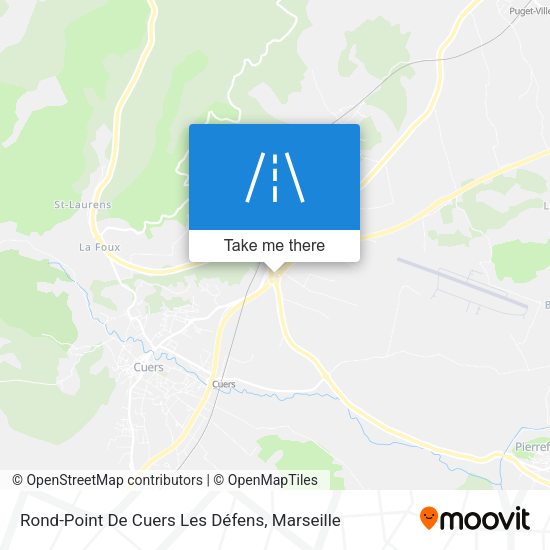 Rond-Point De Cuers Les Défens map