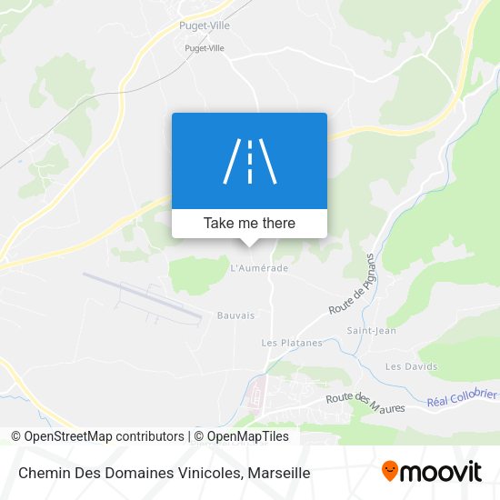 Chemin Des Domaines Vinicoles map
