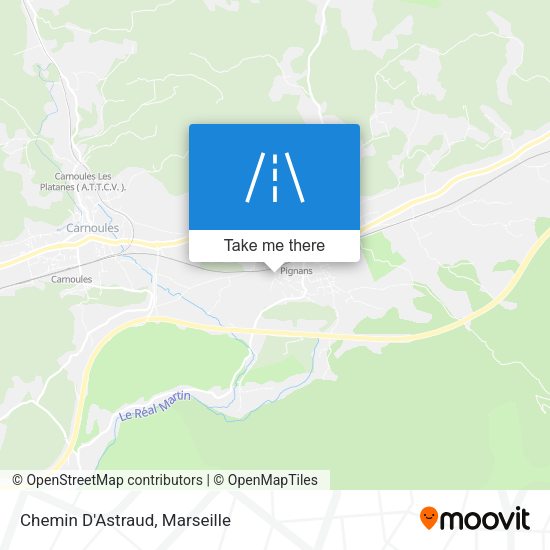 Chemin D'Astraud map