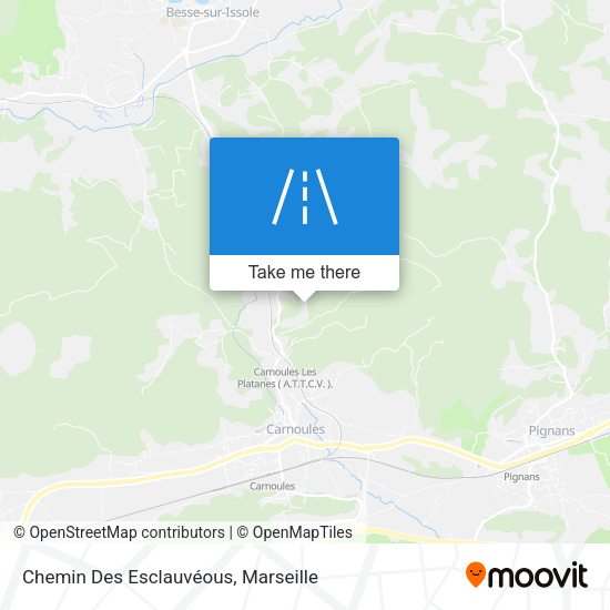 Chemin Des Esclauvéous map