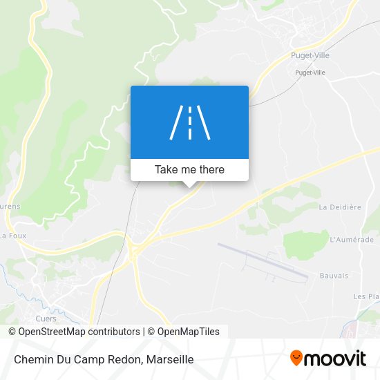 Chemin Du Camp Redon map