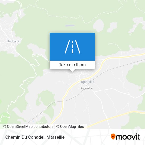 Chemin Du Canadel map