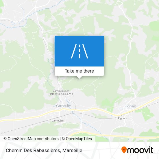 Chemin Des Rabassières map