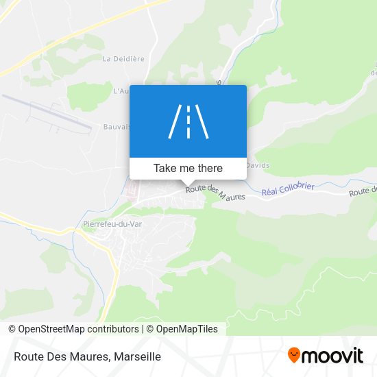 Route Des Maures map
