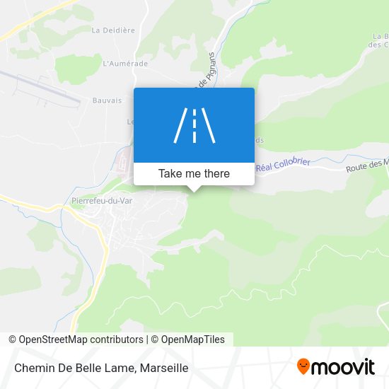 Chemin De Belle Lame map