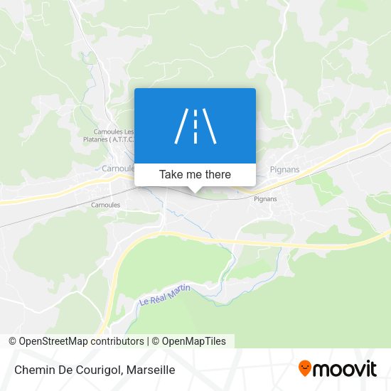 Chemin De Courigol map