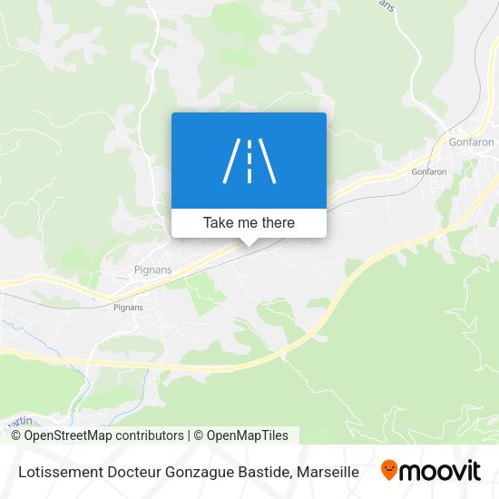 Lotissement Docteur Gonzague Bastide map