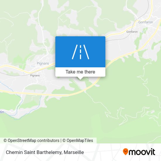 Chemin Saint Barthelemy map