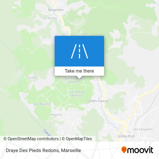 Draye Des Pieds Redons map