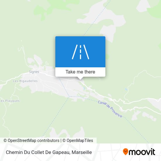 Chemin Du Collet De Gapeau map