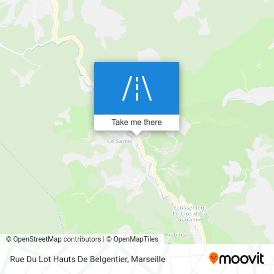 Rue Du Lot Hauts De Belgentier map
