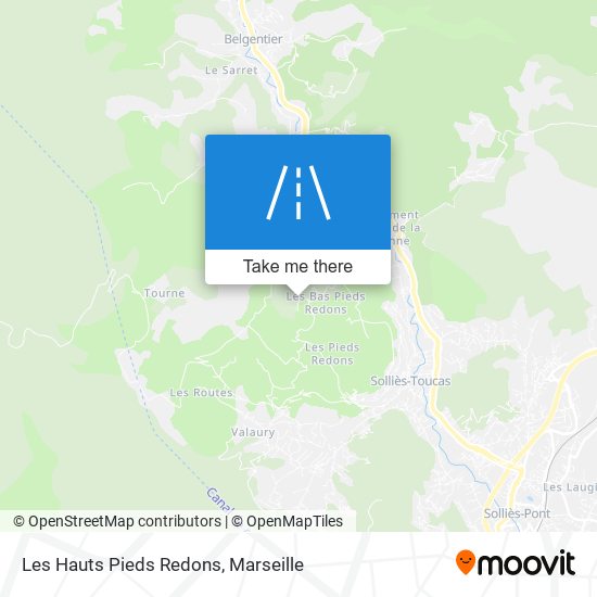 Les Hauts Pieds Redons map