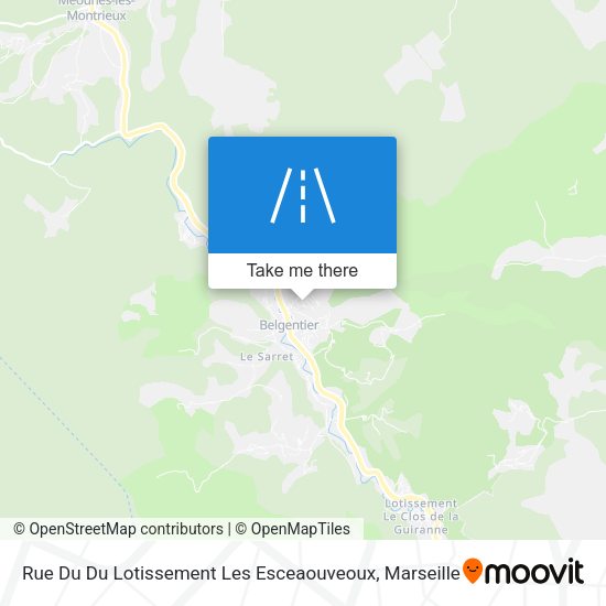 Rue Du Du Lotissement Les Esceaouveoux map
