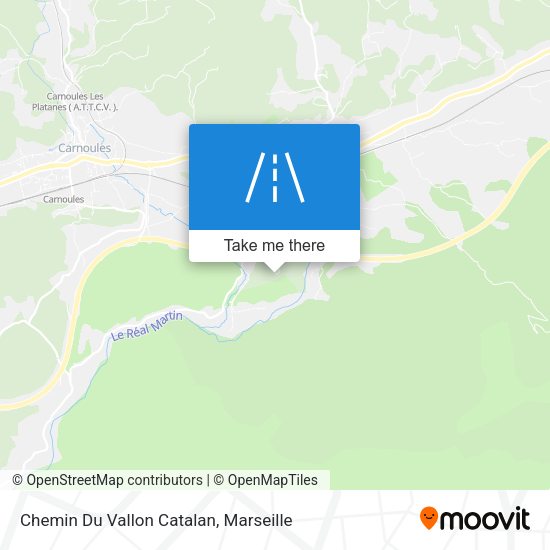 Chemin Du Vallon Catalan map