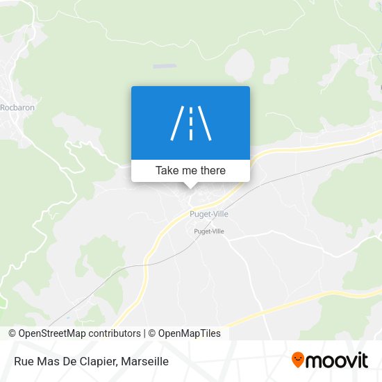 Rue Mas De Clapier map