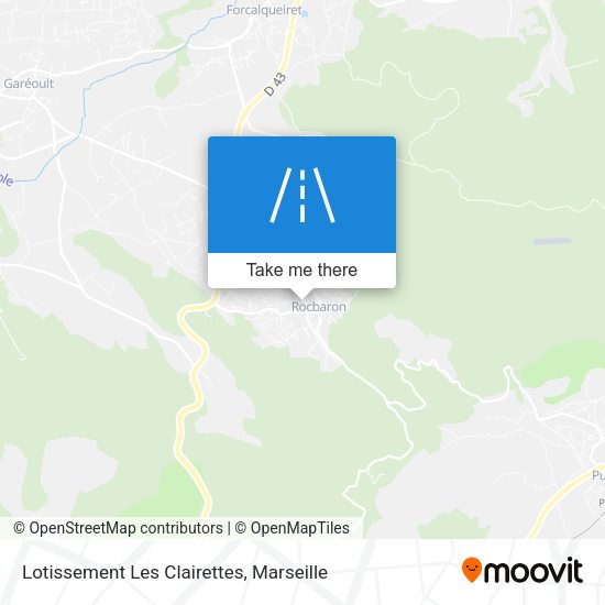 Lotissement Les Clairettes map
